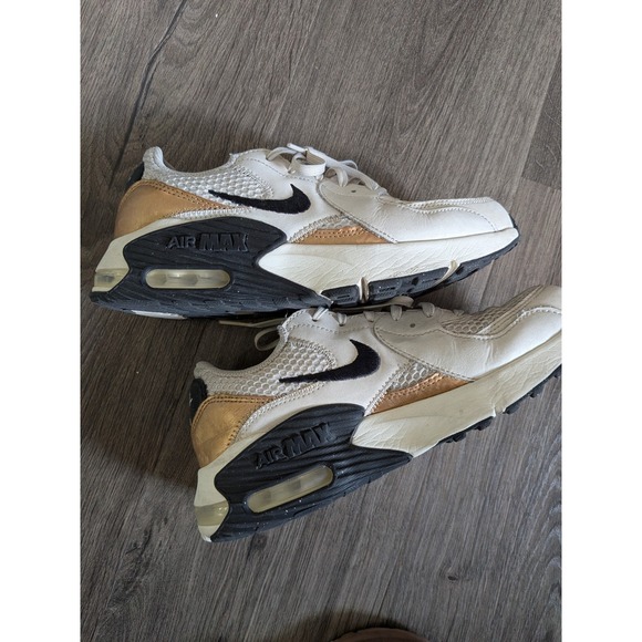 Nike Air Max Excee Running Shoes Phantom/Black-Metallic Gold White Women's 8 - Picture 1 of 6